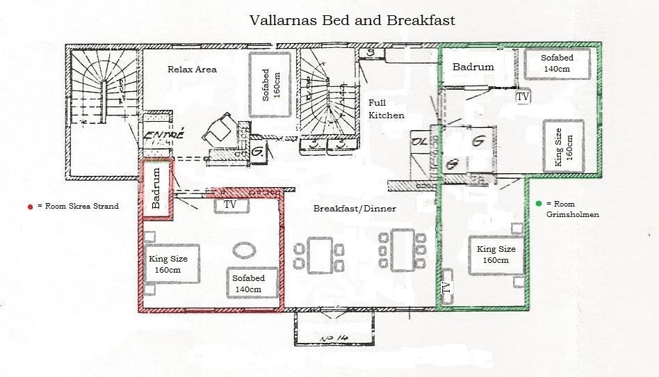 Vallarnas Bed & Breakfast 팔켄베리 외부 사진